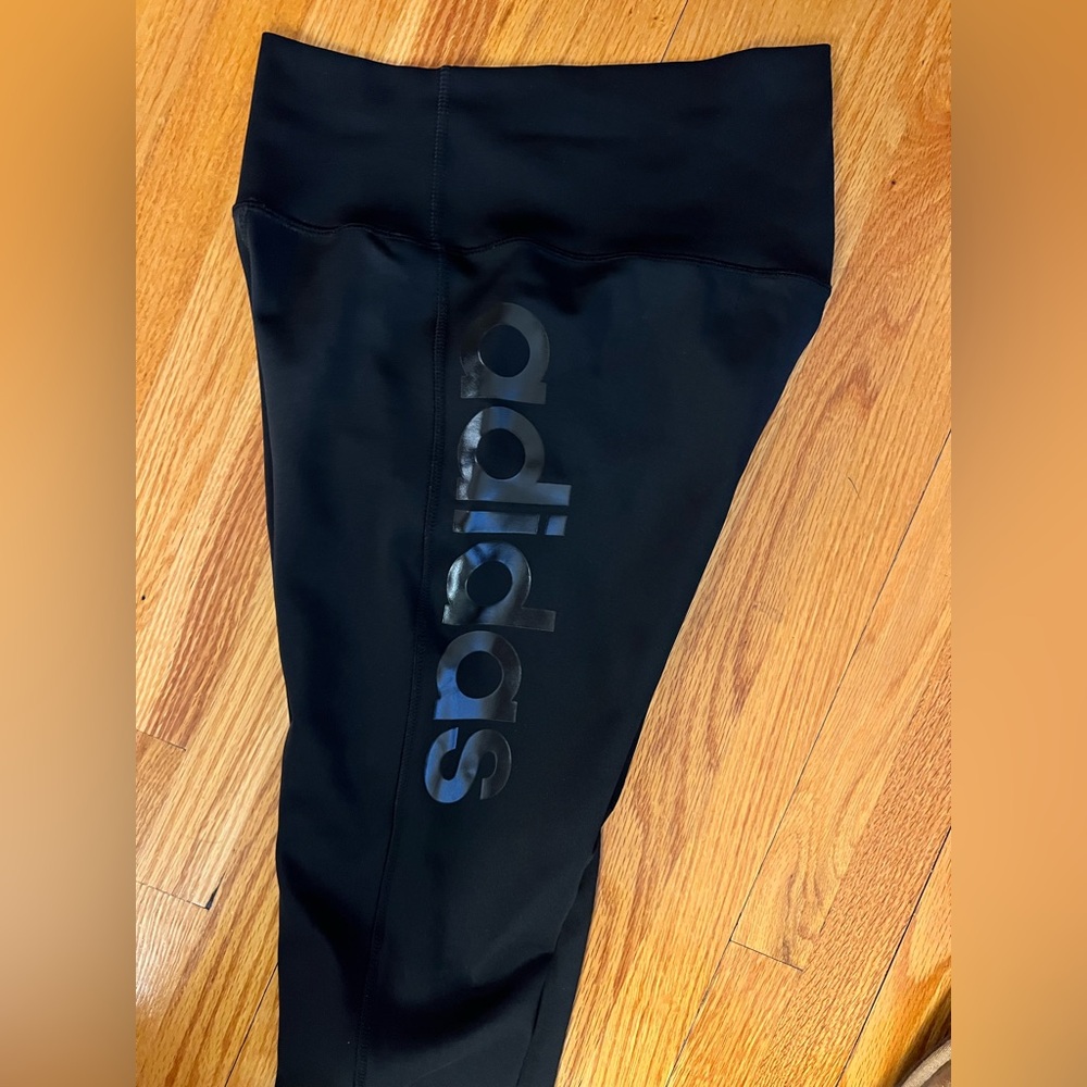 Adidas Black Leggings Athletic Sportswear
